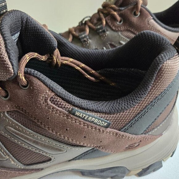 SKECHERS Mens Selmen-Enago Hiking Waterproof Shoe Brown